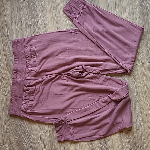 RW & CO Mauve Drawstring Elastic Waist Soft Joggers Size Small - Picture 4 of 6